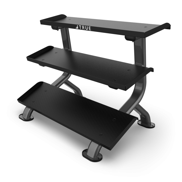 True Force 3-Tier Flat Tray Dumbbell Rack